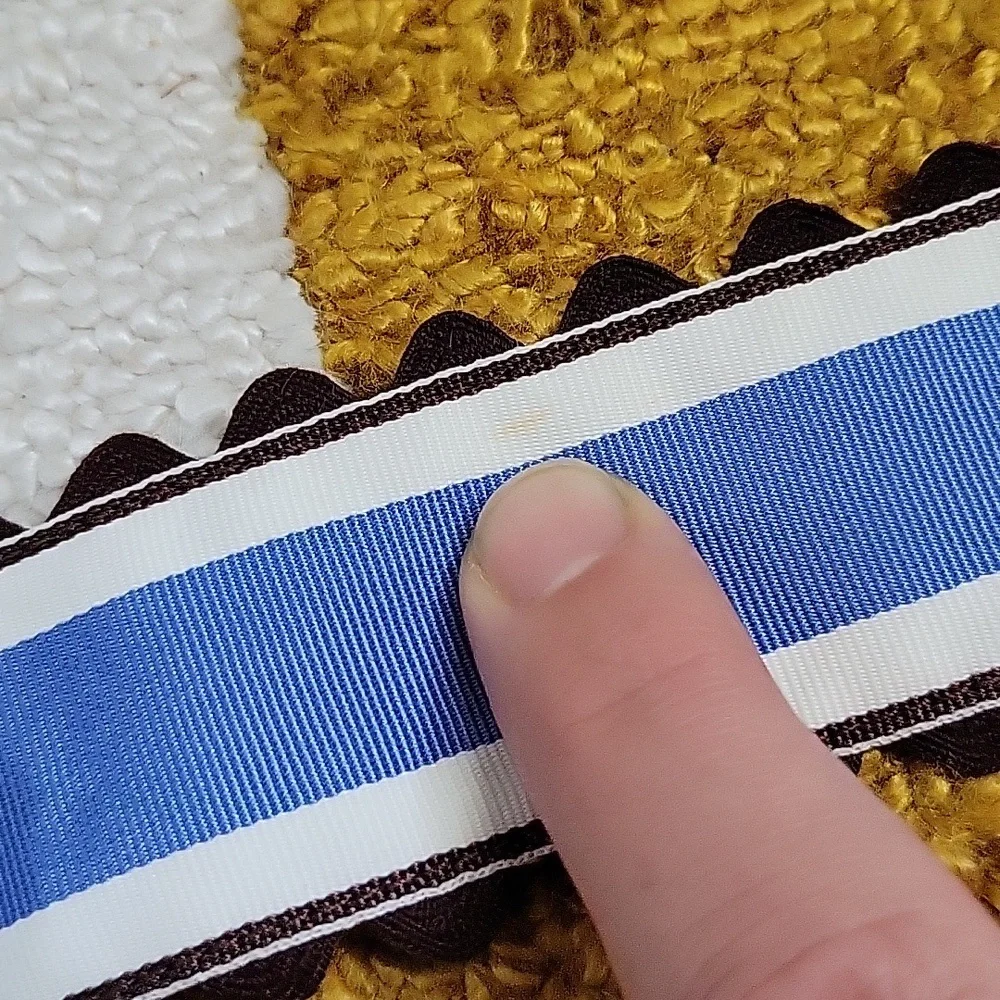 🤎 Brown & Blue Ribbon Belt